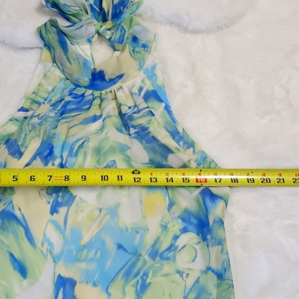 Jonathan Martin Studio Grecian Style Sleeveless Print Dress - Picture 12 of 14